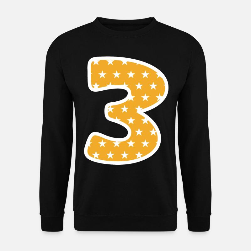 Three - Unisex Sweatshirt - black