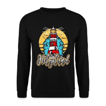 Helgoland Allemagne City Lighthouse Font - Sweat-shirt Unisexe - noir - Devant - Alina (178cm) & Michal (187cm)