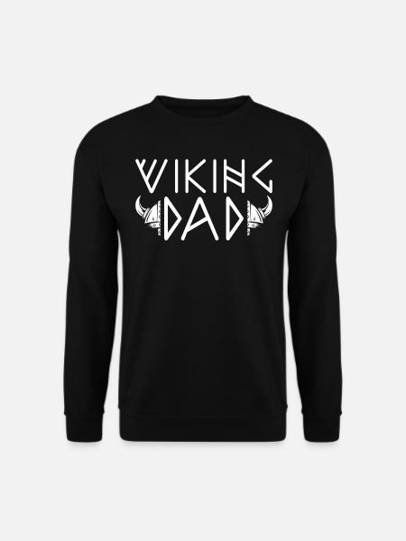 Homme Barbu Papa Viking Fête Des Pères 2024 - Sweat-shirt Unisexe - noir