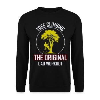 Baumpfleger Vater Baumchirurg Kletterer Klettertrimmer - Unisex Pullover - Schwarz - Vorne - Alina (178cm) & Michal (187cm)