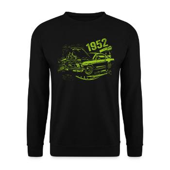 1952 Birthday Vintage Model 1952 Vintage 1952 - Unisex Sweatshirt - black - Front - Alina (178cm) & Michal (187cm)