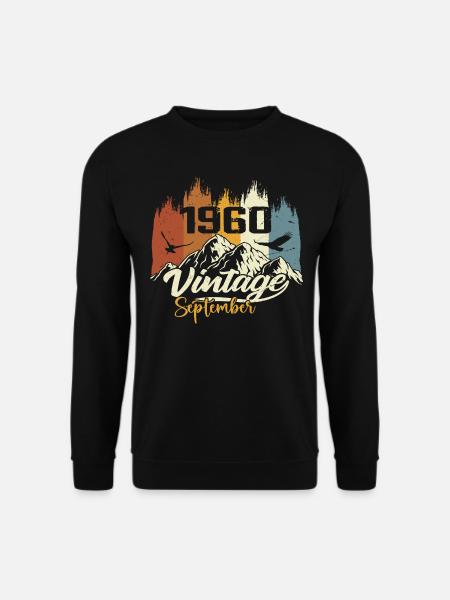 Legends Were Born In September 1960 Vintage 1960 - Unisex Sweatshirt - black