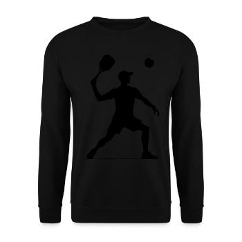 Women's Racquetball Games Men's Racquetball - Unisex Sweatshirt - black - Front - Alina (178cm) & Michal (187cm)