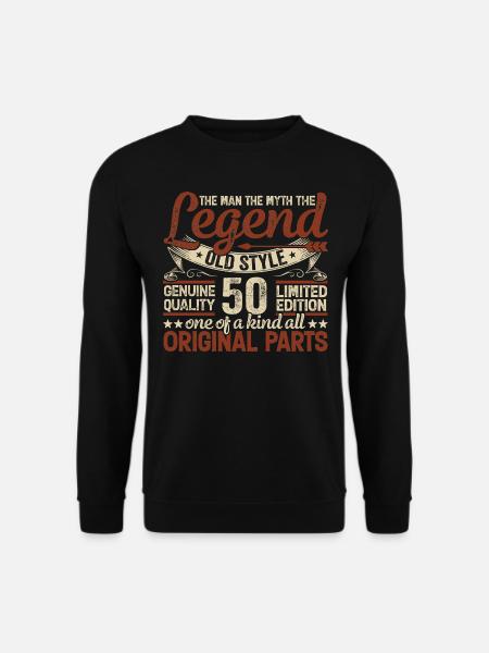 50 Jahre alt, Legenden 1974 Jahrgang 1974 Jubiläum - Unisex Pullover - Schwarz