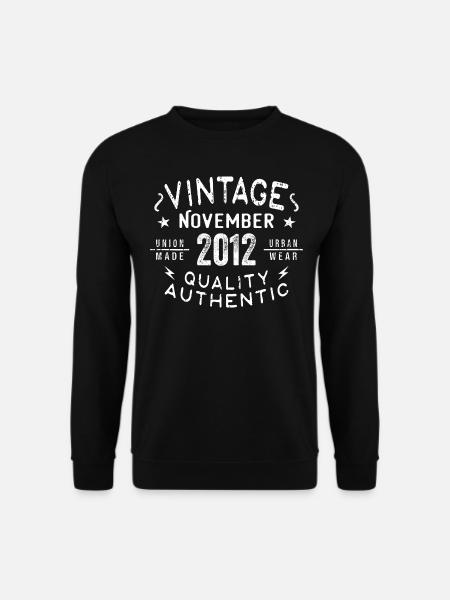 November 2012 Geburtstagsgeschenk im November 2012 - Unisex Pullover - Schwarz