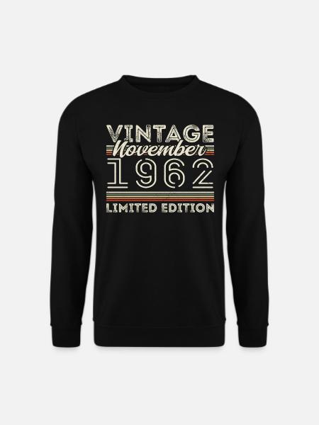 Born November 1962 Birthday November 1962 - Unisex Sweatshirt - black