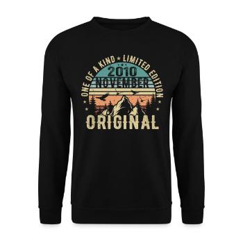 November 2010 Birthday Gift - November 2010 - Unisex Sweatshirt - black - Front - Alina (178cm) & Michal (187cm)
