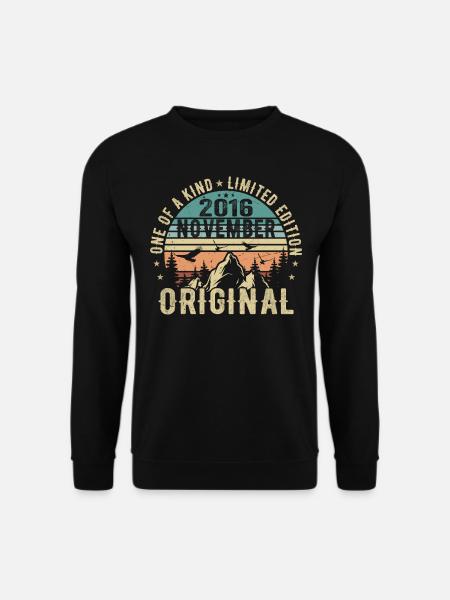 November 2016 Geburtstag Geschenk - November 2016 - Unisex Pullover - Schwarz