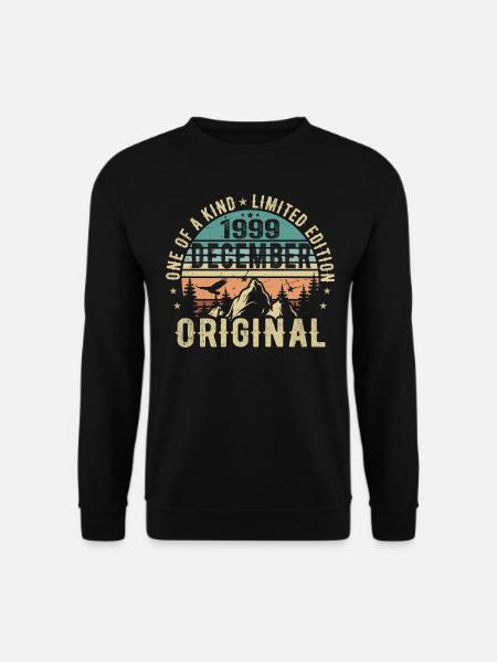 Leyendas Cumpleaños Diciembre 1999 Born Gift - Sudadera unisex - negro