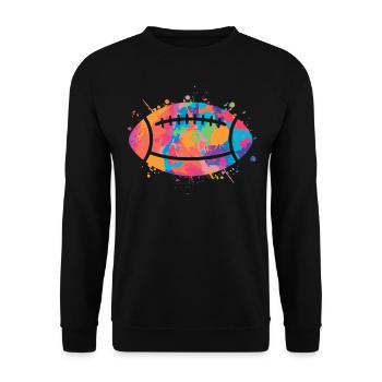 Football américain Ballon Garçons Enfants Football - Sweat-shirt Unisexe - noir - Devant - Alina (178cm) & Michal (187cm)