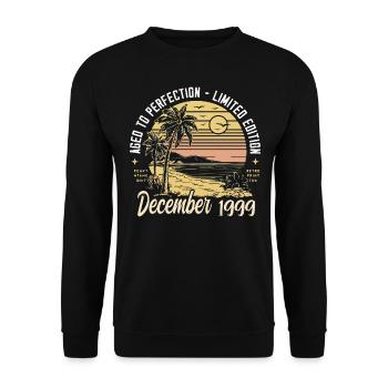 December 1999 Birthday Gift December 1999 - Unisex Sweatshirt - black - Front - Alina (178cm) & Michal (187cm)