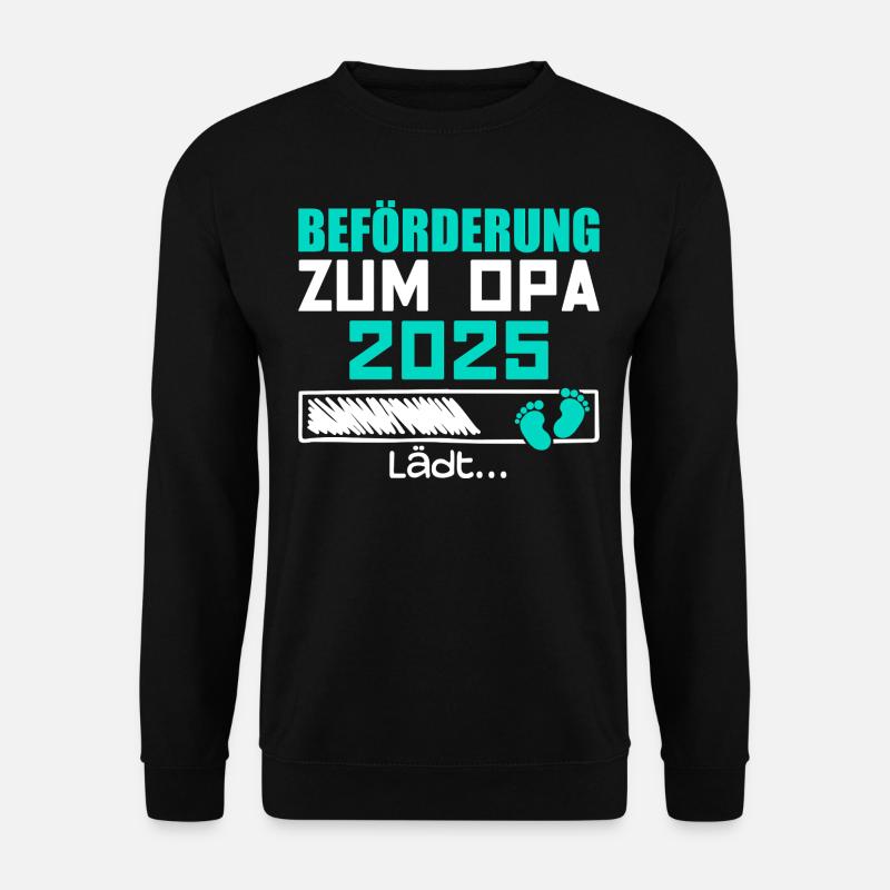 Beförderung zum Opa 2025 - Unisex Pullover - Schwarz