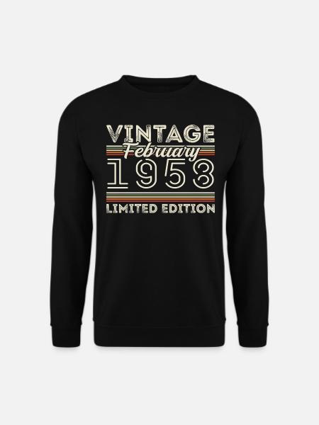 Februar 1958 Geschenk zum Jahrestag - Februar 1958 - Unisex Pullover - Schwarz