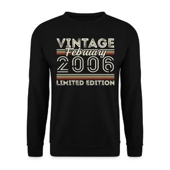 February 2006 Anniversary Gift - February 2006 - Unisex Sweatshirt - black - Front - Alina (178cm) & Michal (187cm)