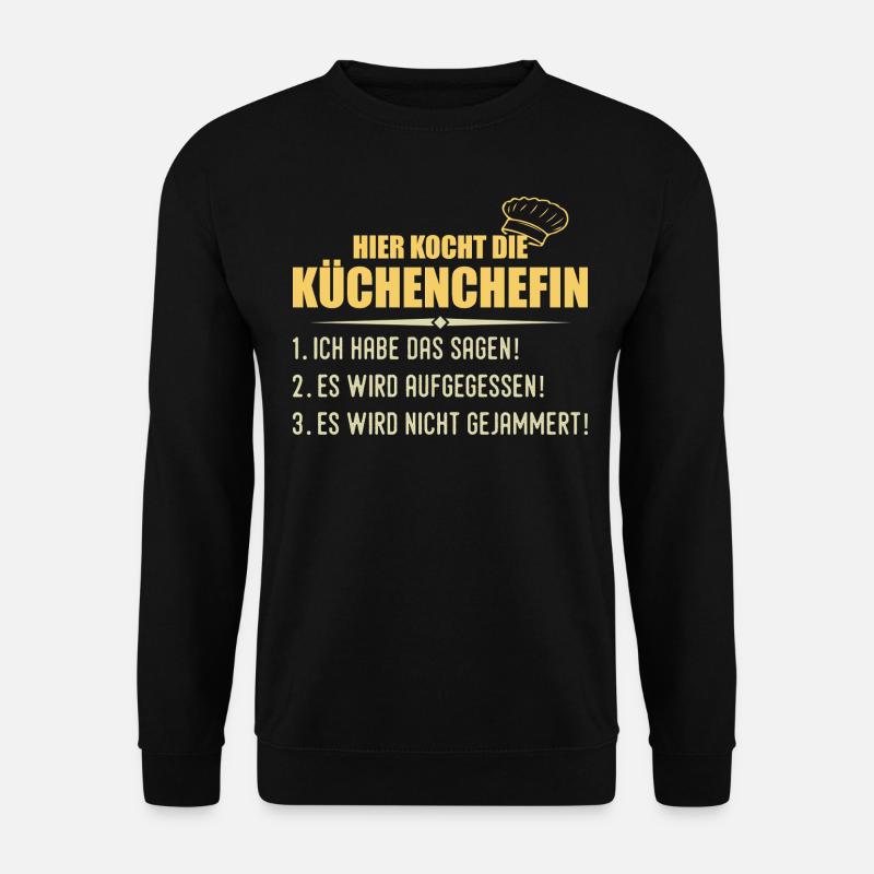 Cooking Funny Cook Chef Gift - Unisex Sweatshirt - black