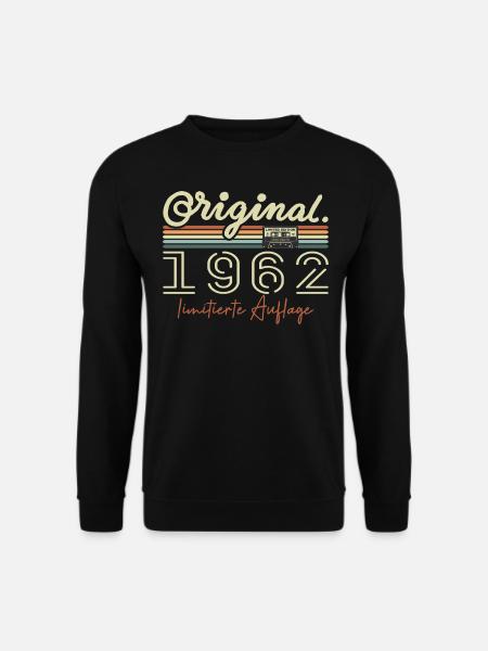 Original 1962 Vintage 1962 Geburtstag Retro 1962 - Unisex Pullover - Schwarz