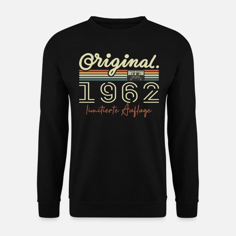 Original 1962 Vintage 1962 Geburtstag Retro 1962 - Unisex Pullover - Schwarz