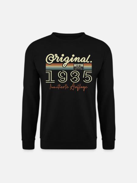 Original 1985 Vintage 1985 Geburtstag Retro 1985 - Unisex Pullover - Schwarz