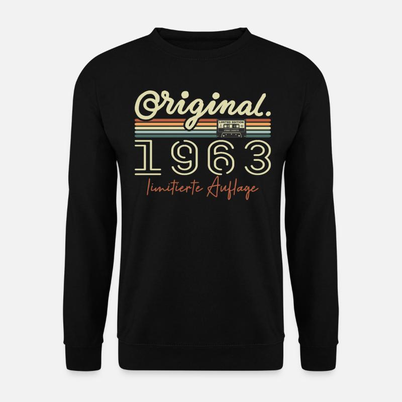 Original 1963 Vintage 1963 Geburtstag Retro 1963 - Unisex Pullover - Schwarz