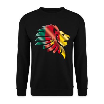 Cameroon - Unisex Sweatshirt - black - Front - Alina (178cm) & Michal (187cm)