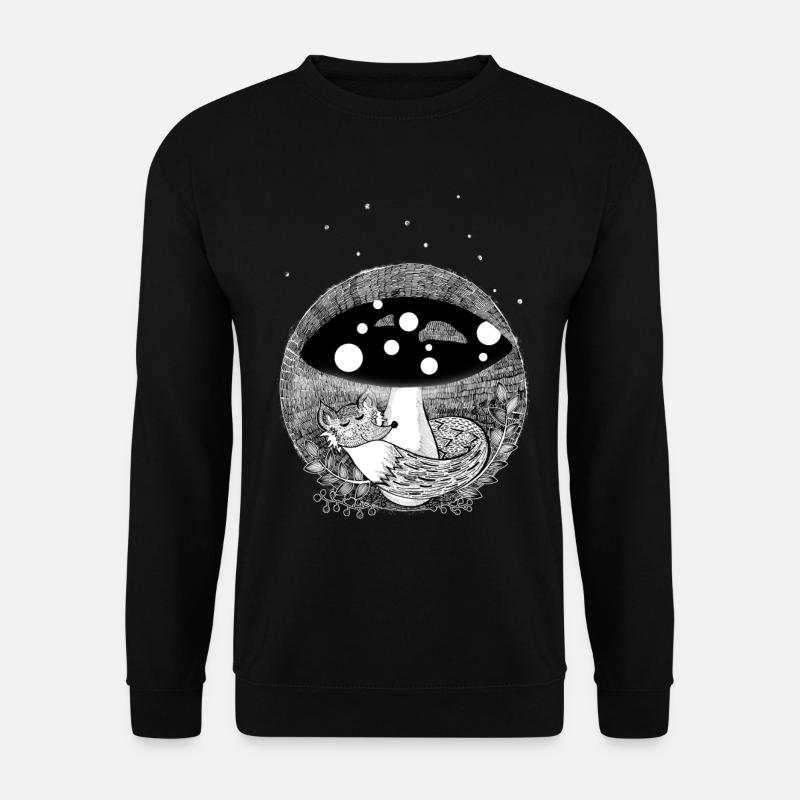 Niedlicher Kleiner Fuchs - Unisex Pullover - Schwarz