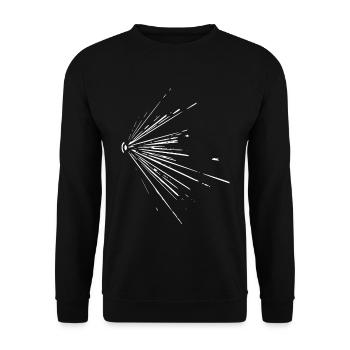 Rayons / blanc / abstrait / cool / tendance - Sweat-shirt Unisexe - noir - Devant - Alina (178cm) & Michal (187cm)