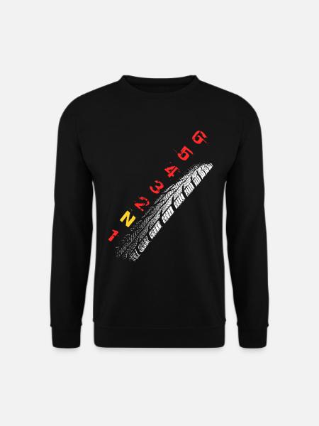 Reifenpfad Neon Typo - Unisex Pullover - Schwarz