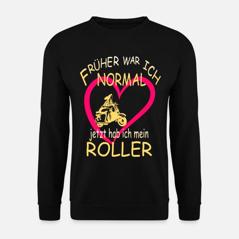 I Love Retro Roller - Unisex Pullover - Schwarz