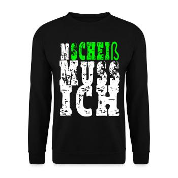 Je dois chier - Sweat-shirt Unisexe - noir - Devant - Alina (178cm) & Michal (187cm)