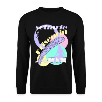 Hot Hairdresser Coiffeur Coiffeur Femme Chef Professions - Sweat-shirt Unisexe - noir - Devant - Alina (178cm) & Michal (187cm)