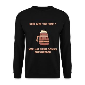 Craftbier Stilvolles Design für Bierliebhaber - Unisex Pullover - Schwarz - Vorne - Alina (178cm) & Michal (187cm)