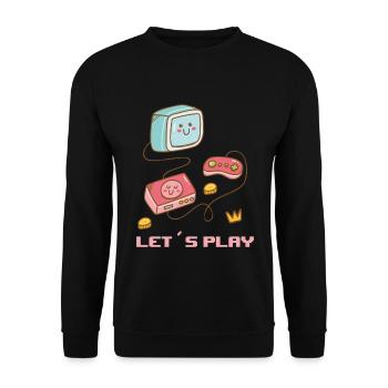 Kawaii Gaming - Sweet fun! - Unisex Sweatshirt - black - Front - Alina (178cm) & Michal (187cm)