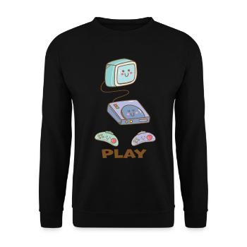 Kawaii Gaming - Sweet fun! - Unisex Sweatshirt - black - Front - Alina (178cm) & Michal (187cm)