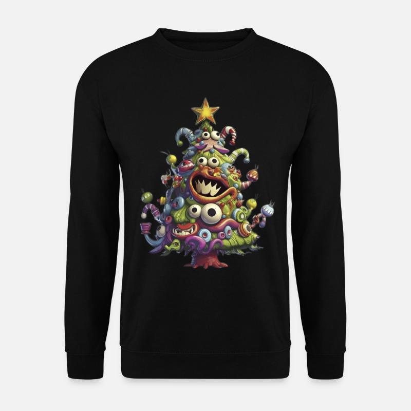 Weihnachtsbaum Christbaum Tannenbaum Weihnachten - Unisex Pullover - Schwarz