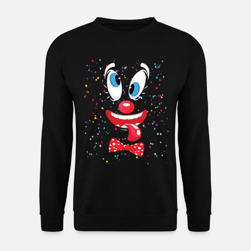 Clown Karneval Kostüm Clownskostüm Clowns Fasching - Unisex Pullover - Schwarz