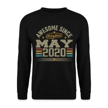 Jahrgang Mai 2020 Mai 2020 Jahrgang Mai 2020 Original - Unisex Pullover - Schwarz - Vorne - Alina (178cm) & Michal (187cm)