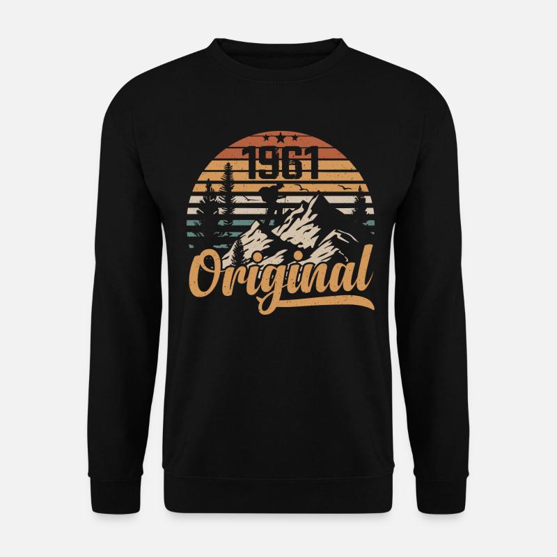 Original 1961 Retro 1961 Jahrgang 1961 Geburtstag - Unisex Pullover - Schwarz