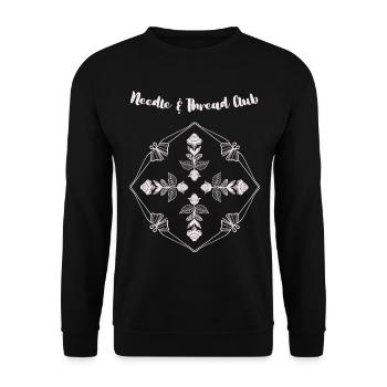 Needle & Thread Club - Unisex Sweatshirt - black - Front - Alina (178cm) & Michal (187cm)