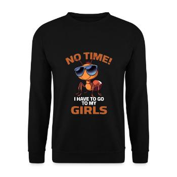 Dicton de jardin de fourmis Jardinage Amis jardinage - Sweat-shirt Unisexe - noir - Devant - Alina (178cm) & Michal (187cm)
