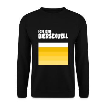 Biersexuell - Unisex Pullover - Schwarz - Vorne - Alina (178cm) & Michal (187cm)