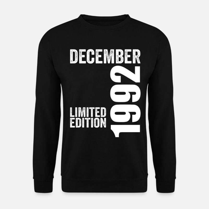 Retro Birthday Gift - December 1992 - Unisex Sweatshirt - black