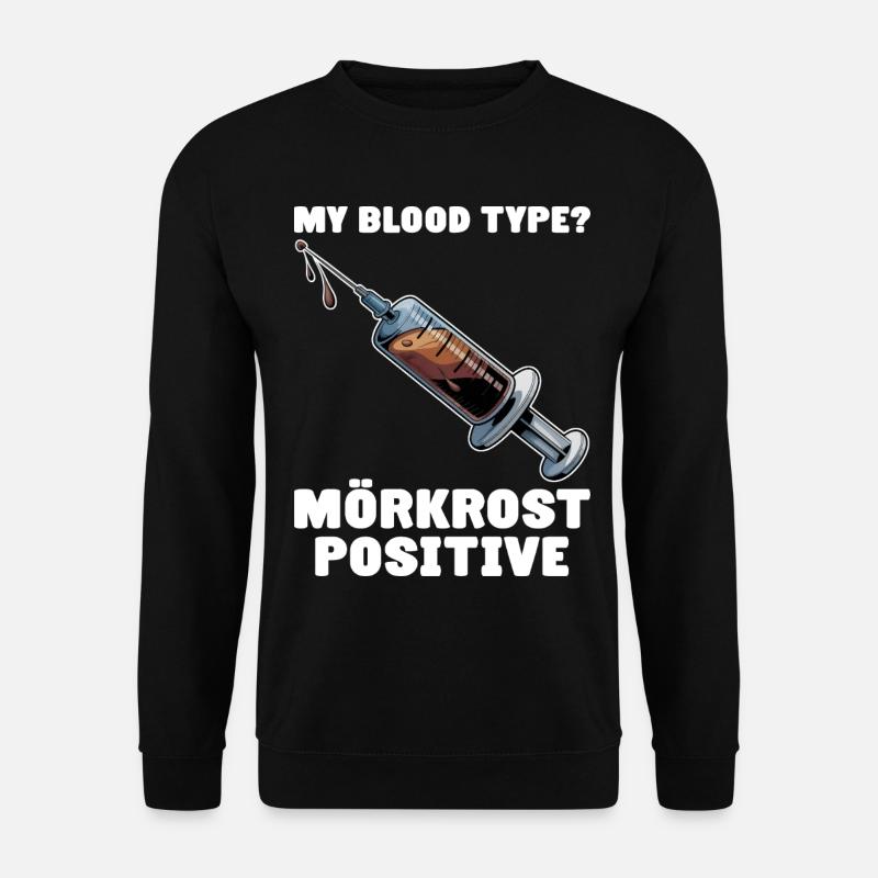 Mörkrost Schweden Fika Kaffee - Unisex Pullover - Schwarz