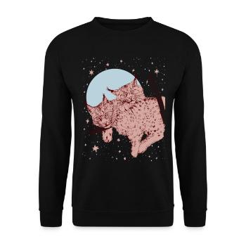 WIR IN EINEM ANDEREN UNIVERSUM - Unisex Pullover - Schwarz - Vorne - Alina (178cm) & Michal (187cm)