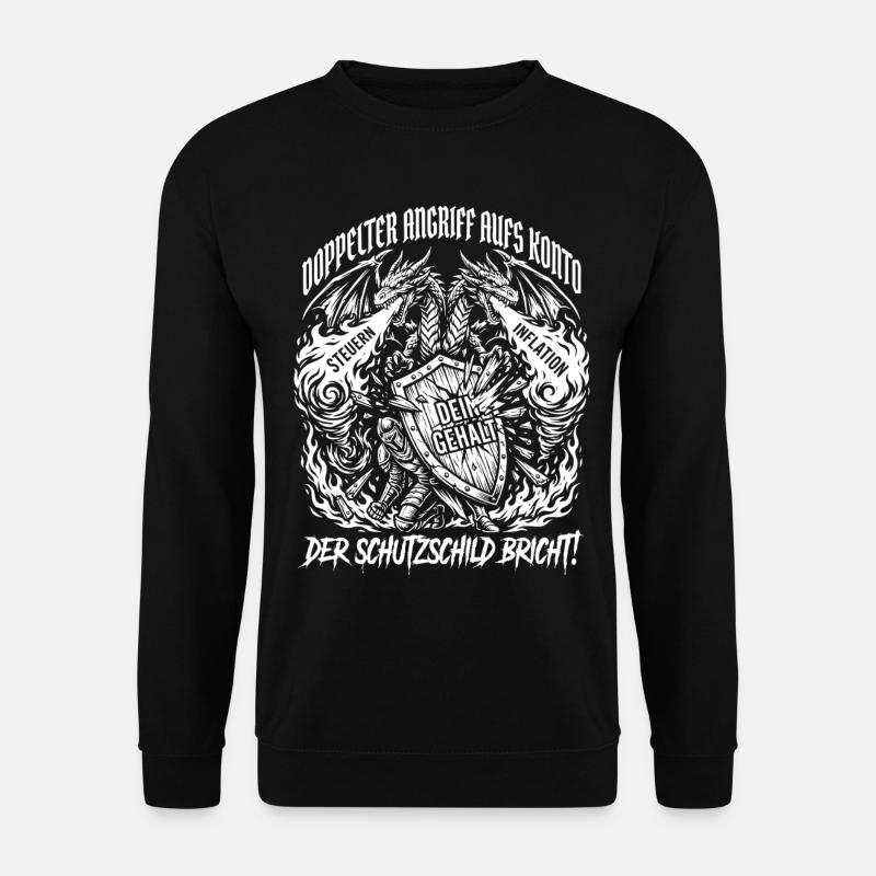 Double attack on the account - Unisex Sweatshirt - black