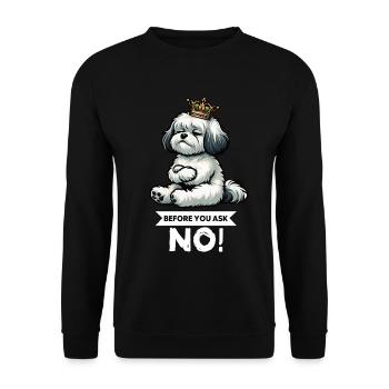 Before You Ask Havanese Havanese Keepers Havanese - Unisex Sweatshirt - black - Front - Alina (178cm) & Michal (187cm)
