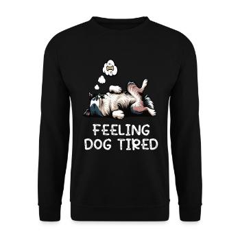 Propriétaire de Border Collie Collie fatigué - Sweat-shirt Unisexe - noir - Devant - Alina (178cm) & Michal (187cm)
