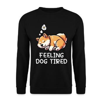 Feeling Dog Tired Shiba Inu Shiba Owner Shiba - Unisex Sweatshirt - black - Front - Alina (178cm) & Michal (187cm)