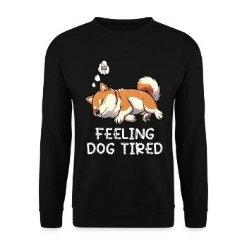Feeling Dog Tired Shiba Inu Shiba Owner Shiba - Unisex Sweatshirt - black - Front - Alina (178cm) & Michal (187cm)