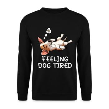 Se sentir fatigué par le chien Podenco Podencos Propriétaire de Podenco - Sweat-shirt Unisexe - noir - Devant - Alina (178cm) & Michal (187cm)