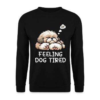 Se sentir fatigué Bolonka Zwetna Bolonka Propriétaire de Bolonka - Sweat-shirt Unisexe - noir - Devant - Alina (178cm) & Michal (187cm)